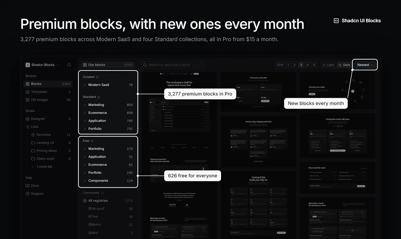 Shadcn UI Blocks 2.0 screenshot 3