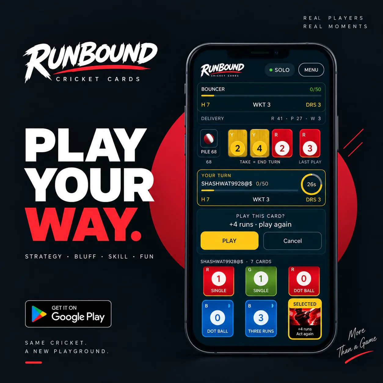 Runbound Cricket Cards