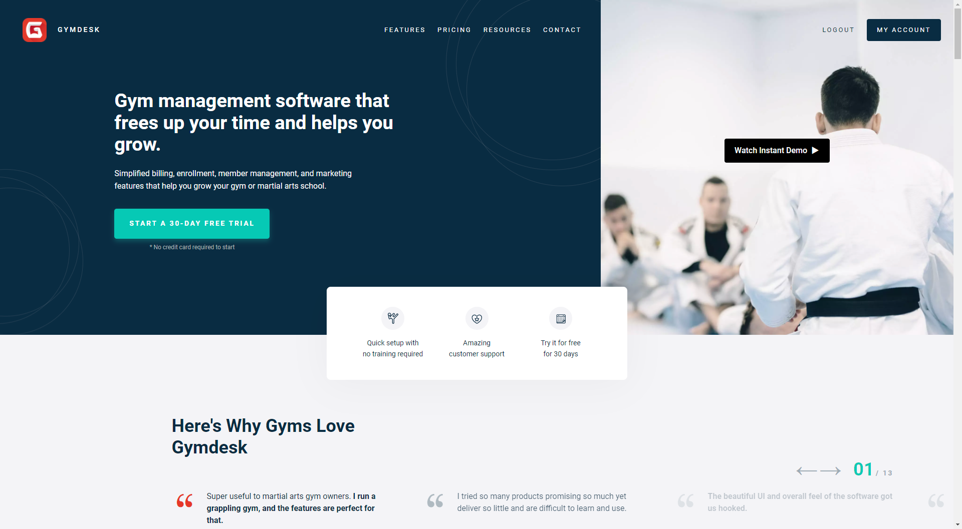 Gymdesk gallery image