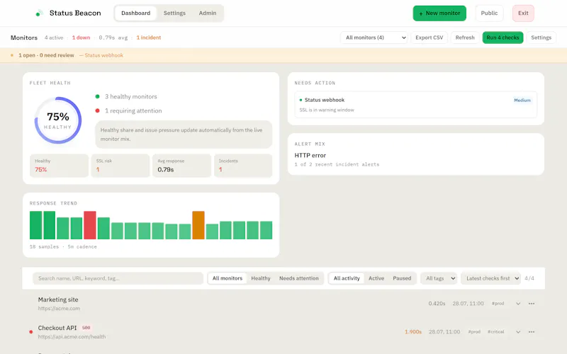 Status Beacon screenshot 4