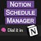 Notion Schedule Manager