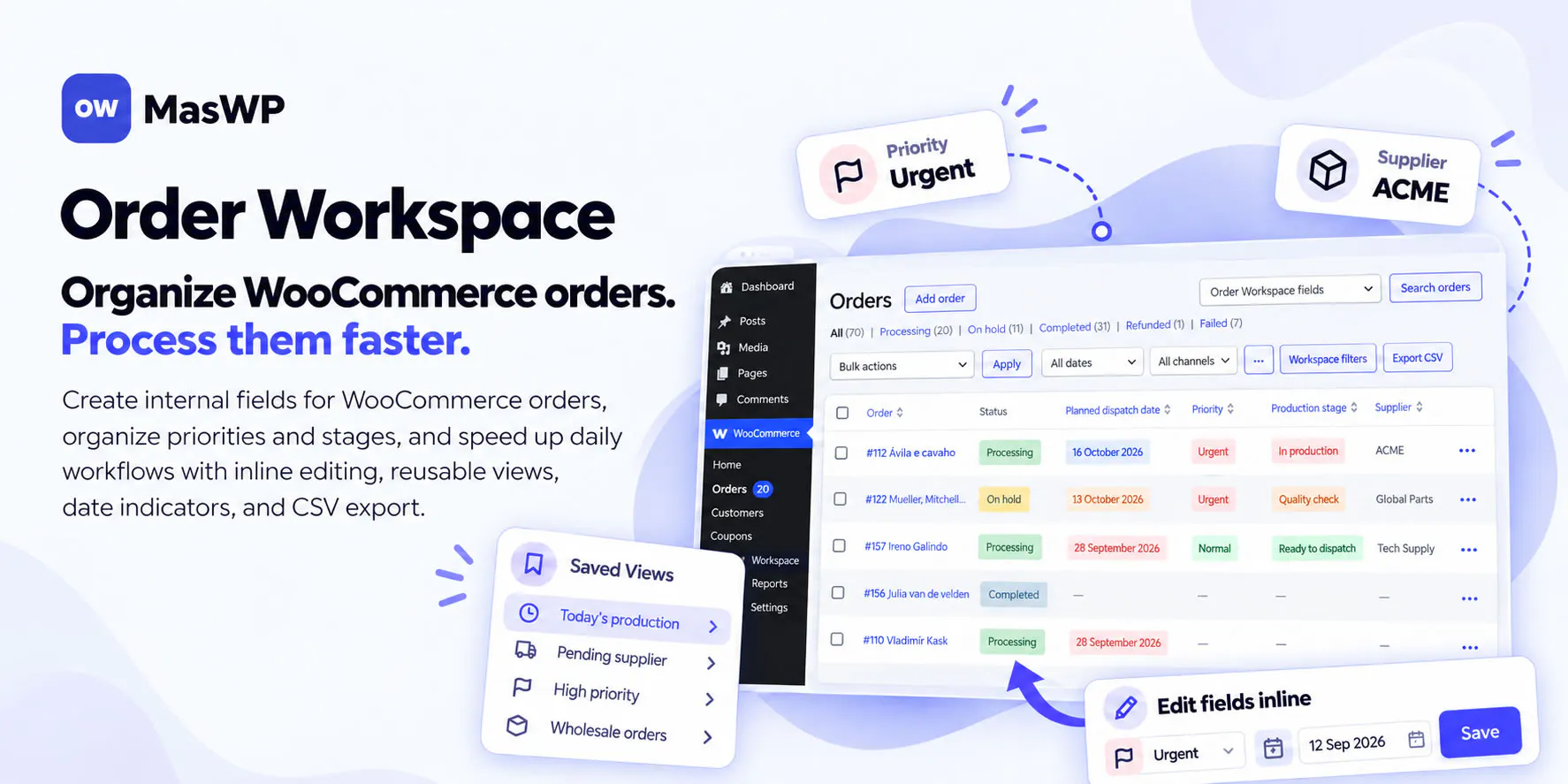 MasWP Order Workspace for WooCommerce gallery image