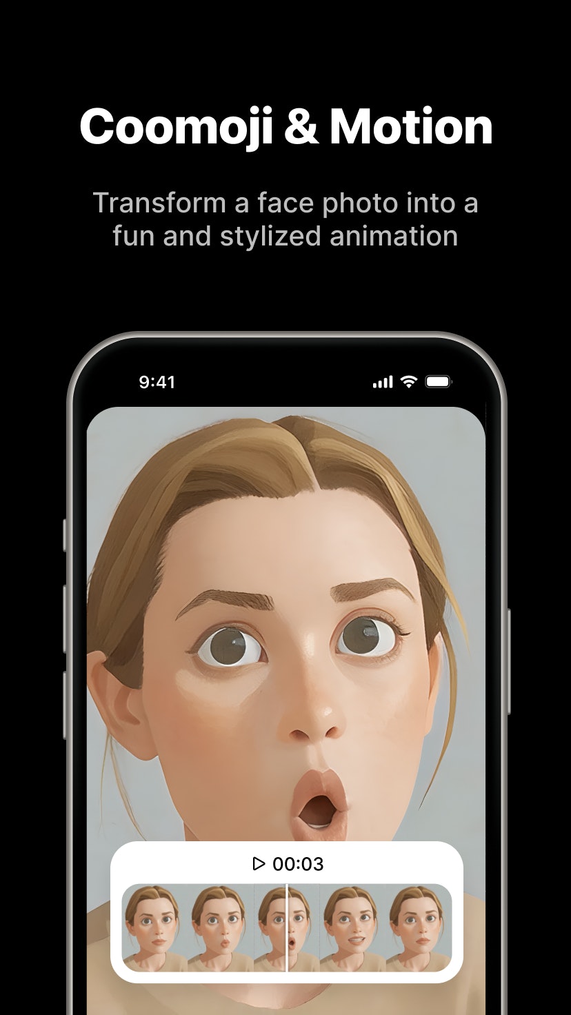 Uyarmak - Bir selfie'yi profesyonel portre videolarına dönüştürün medya 5
