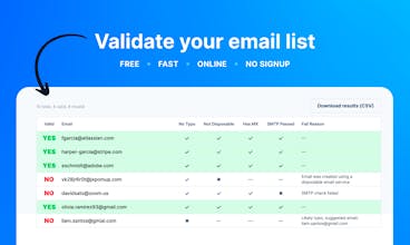 Email List Validator – Free gallery image