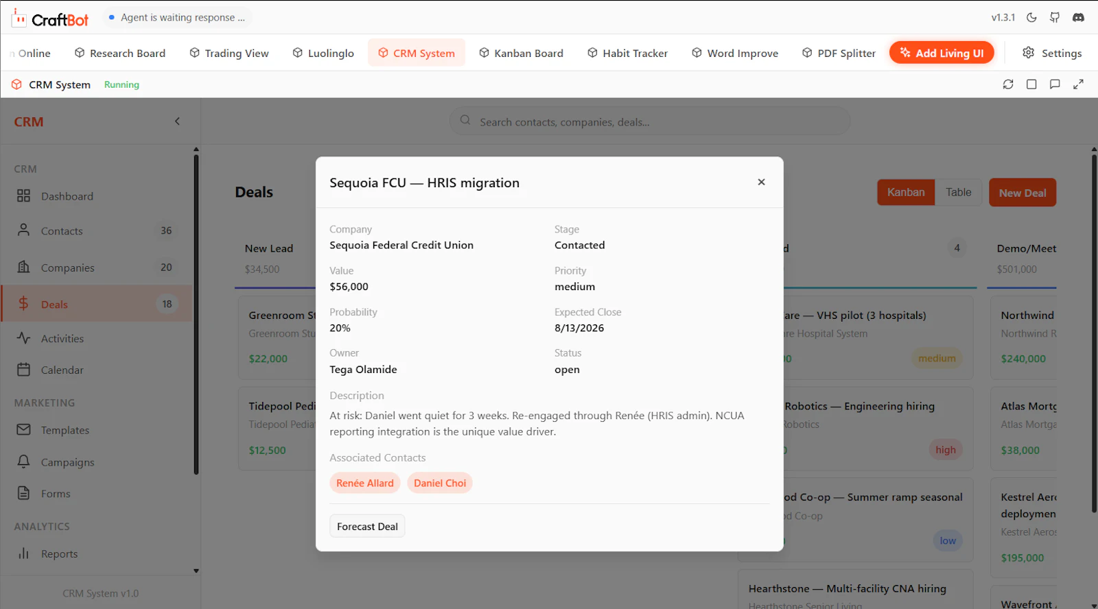 CraftBot with Living UI screenshot 9