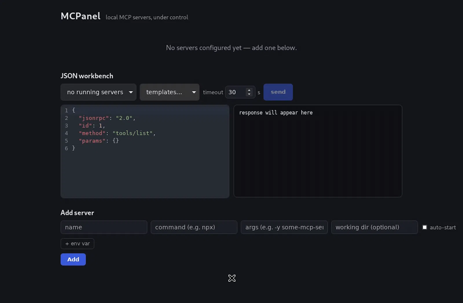 MCPanel screenshot 2