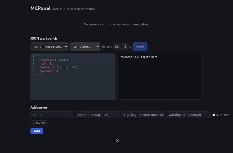 MCPanel screenshot 2