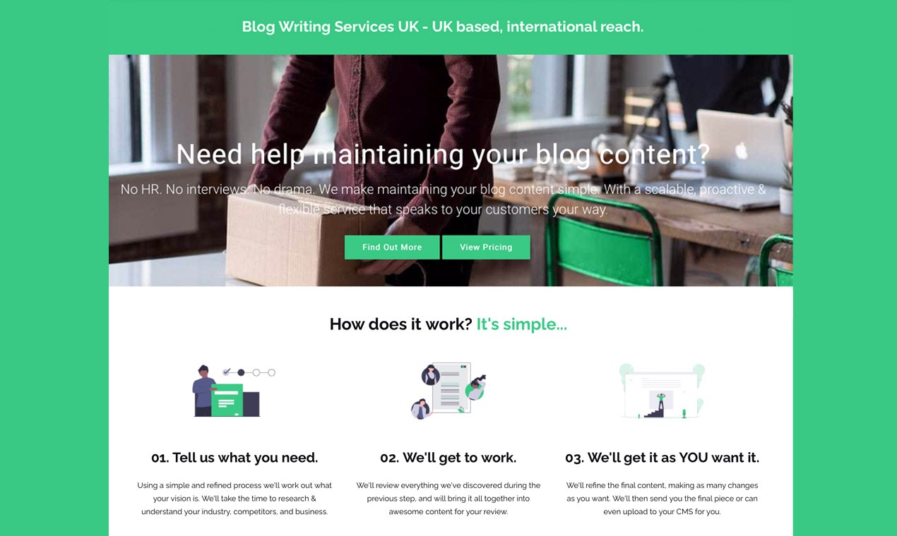 Blog Writing Services UK gallery image