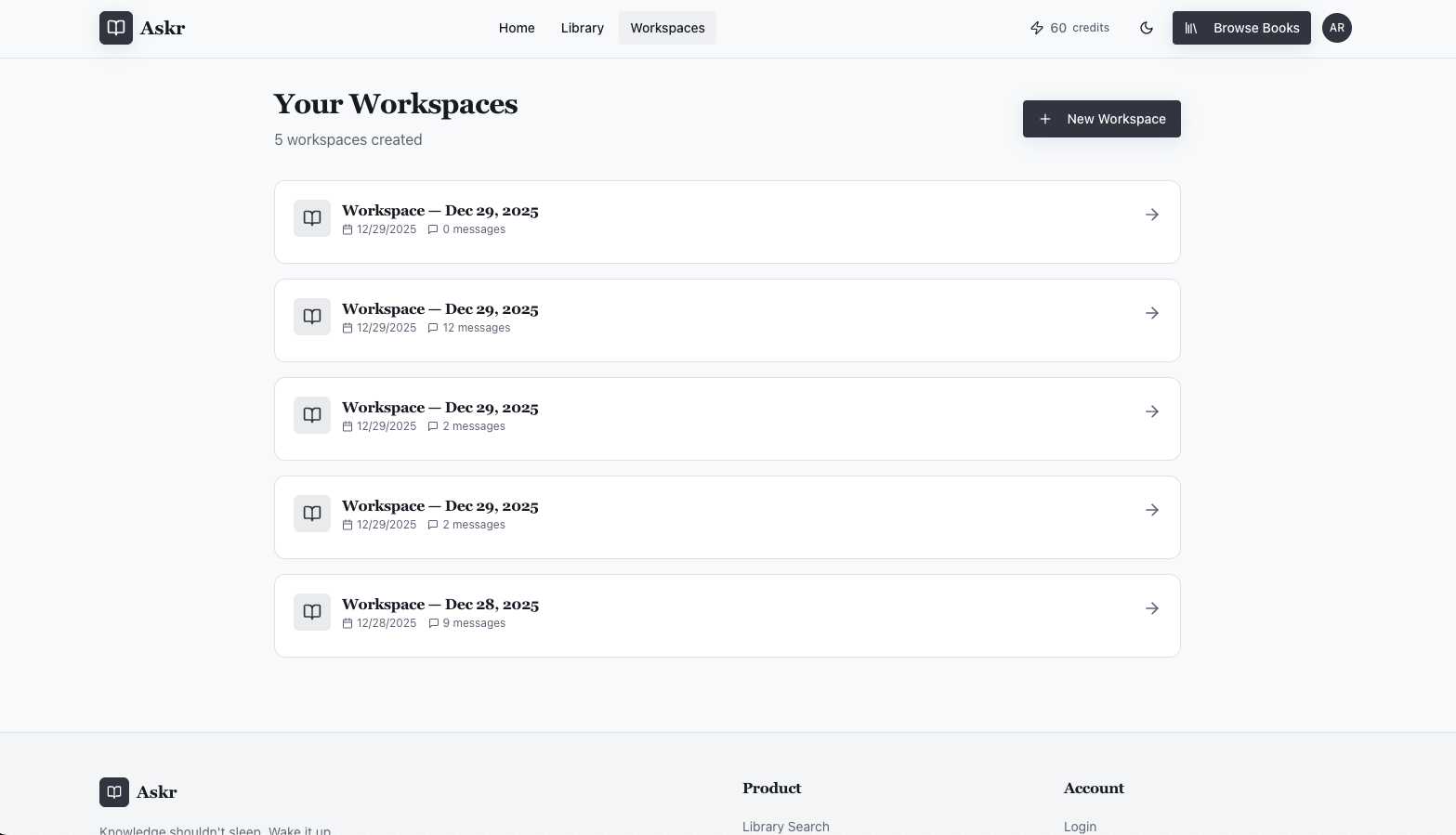 Askr - Screenshot 4 showing product features and functionality