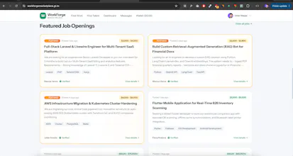 WorkForge — Upwork Clone Source Code gallery image