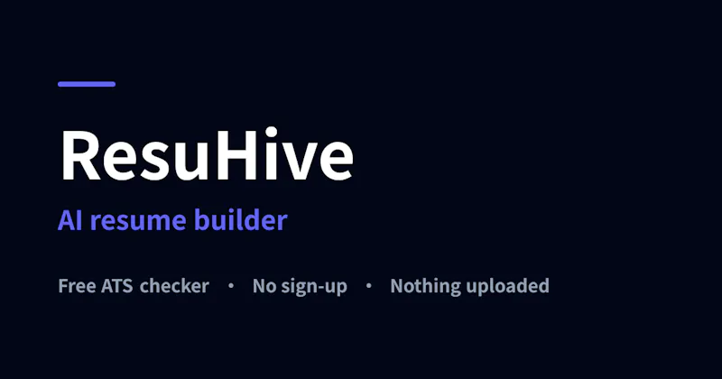ResuHive screenshot 1