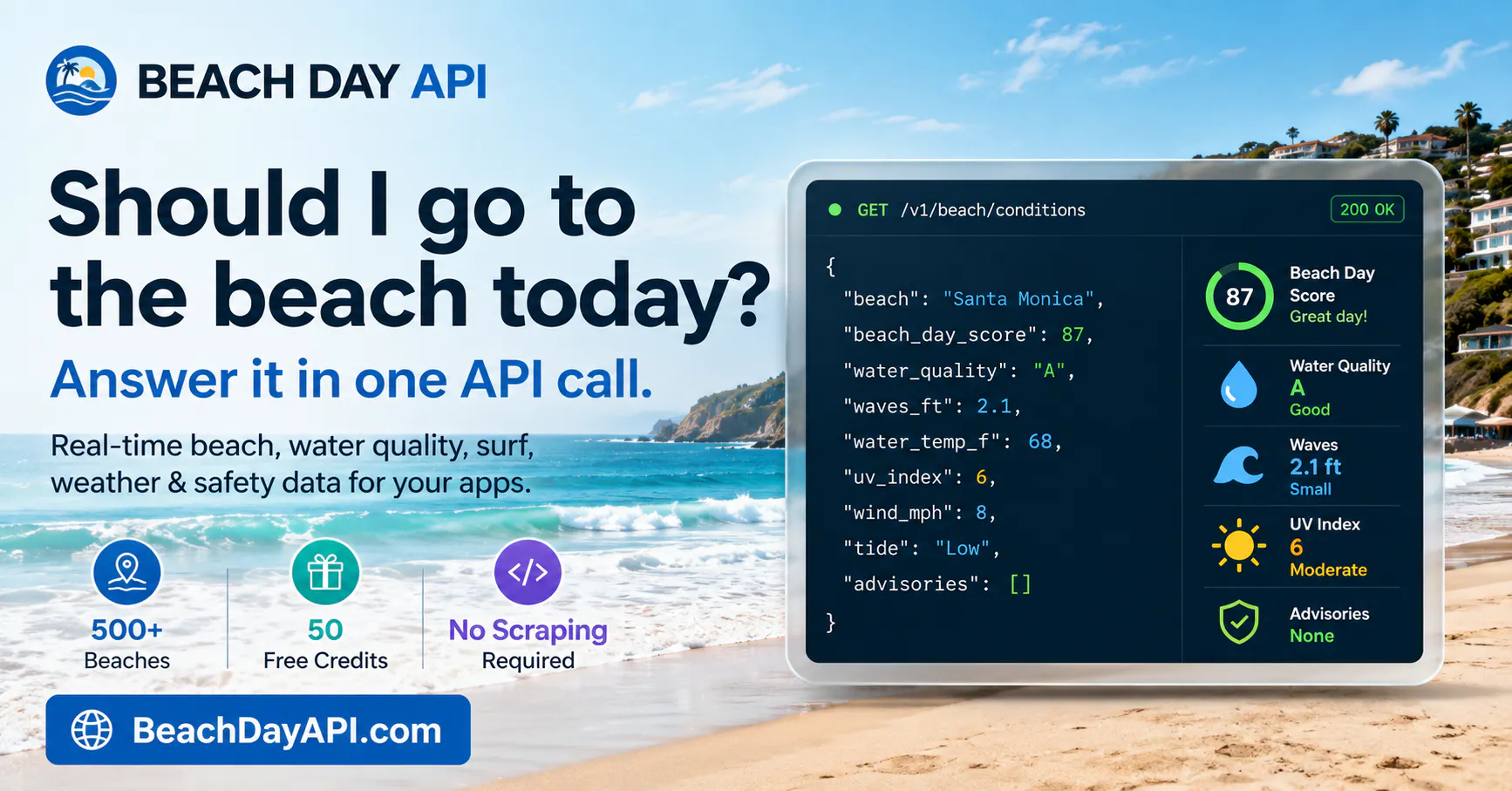 Beach Day API gallery image