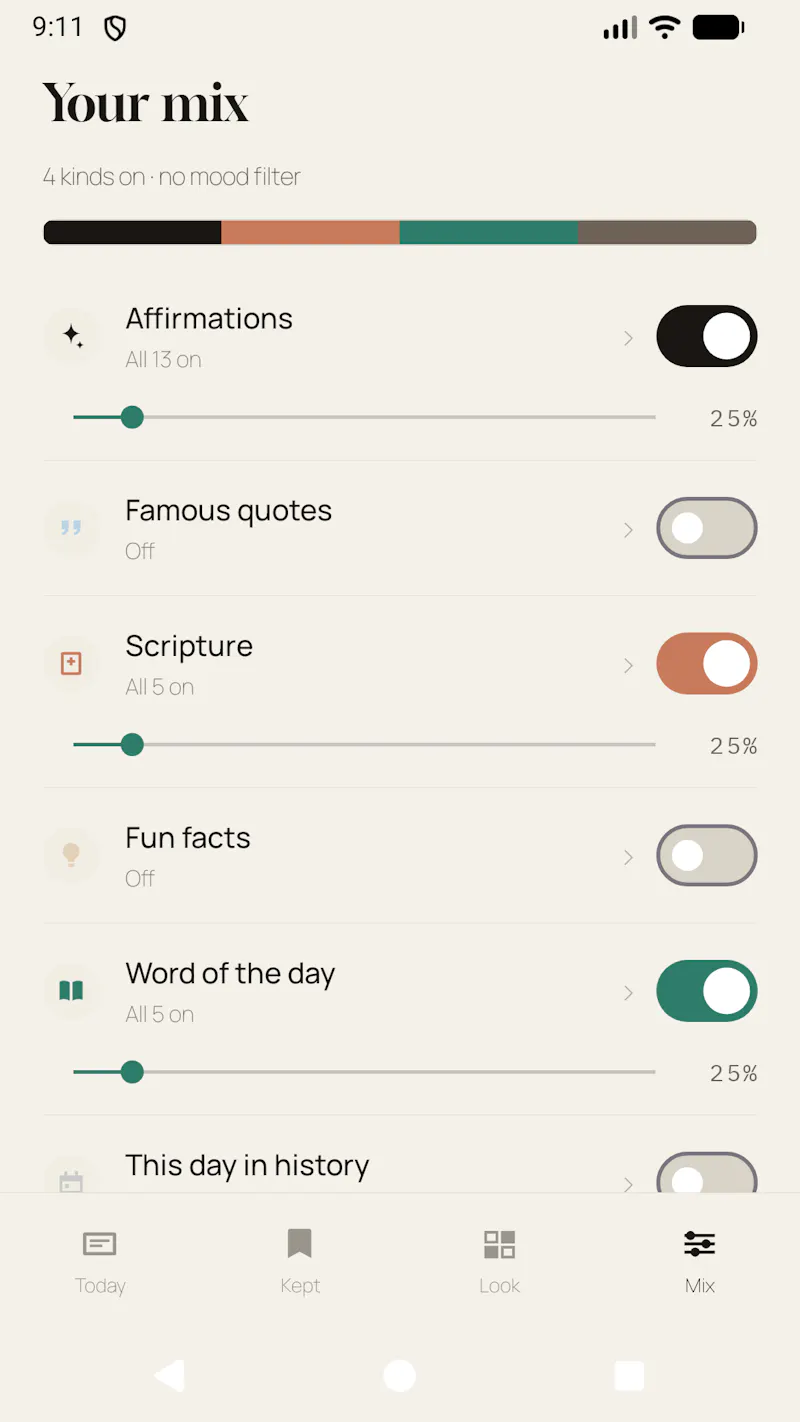 Tidbit — a little something each day screenshot 7