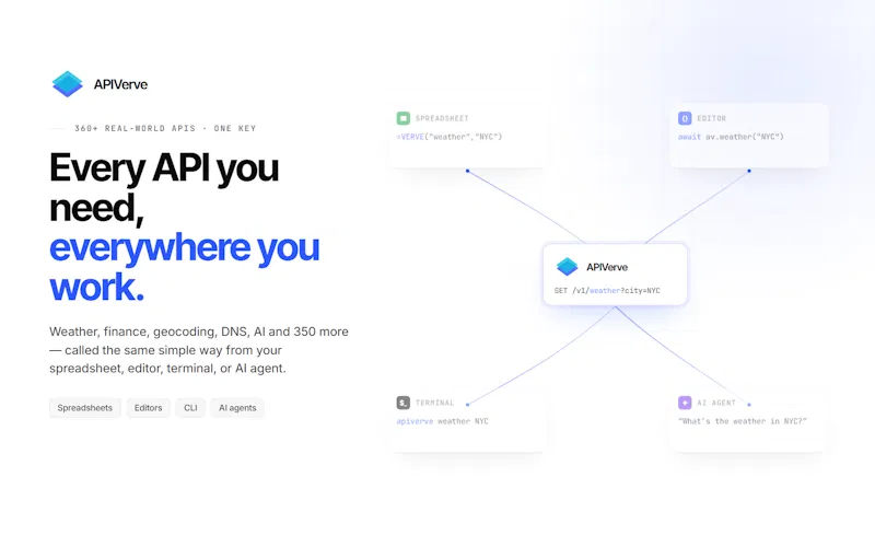 APIVerve screenshot 1