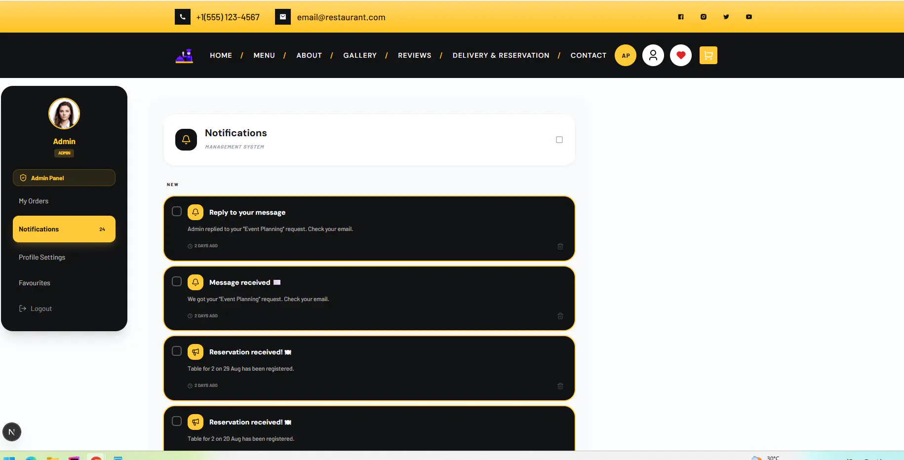 Gourmet CRM — Restaurant OS gallery image