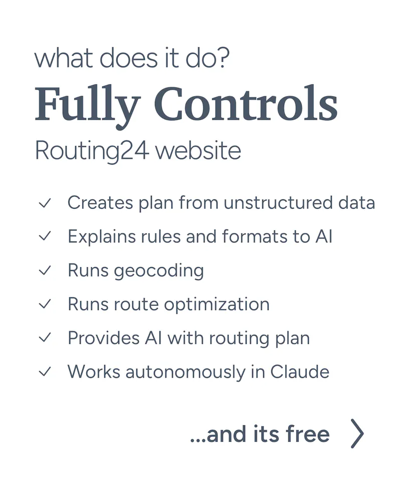 Routing24 for Claude Cowork screenshot 3