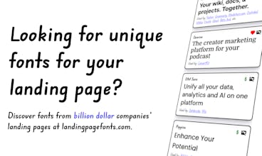 LandingPageFonts.com gallery image