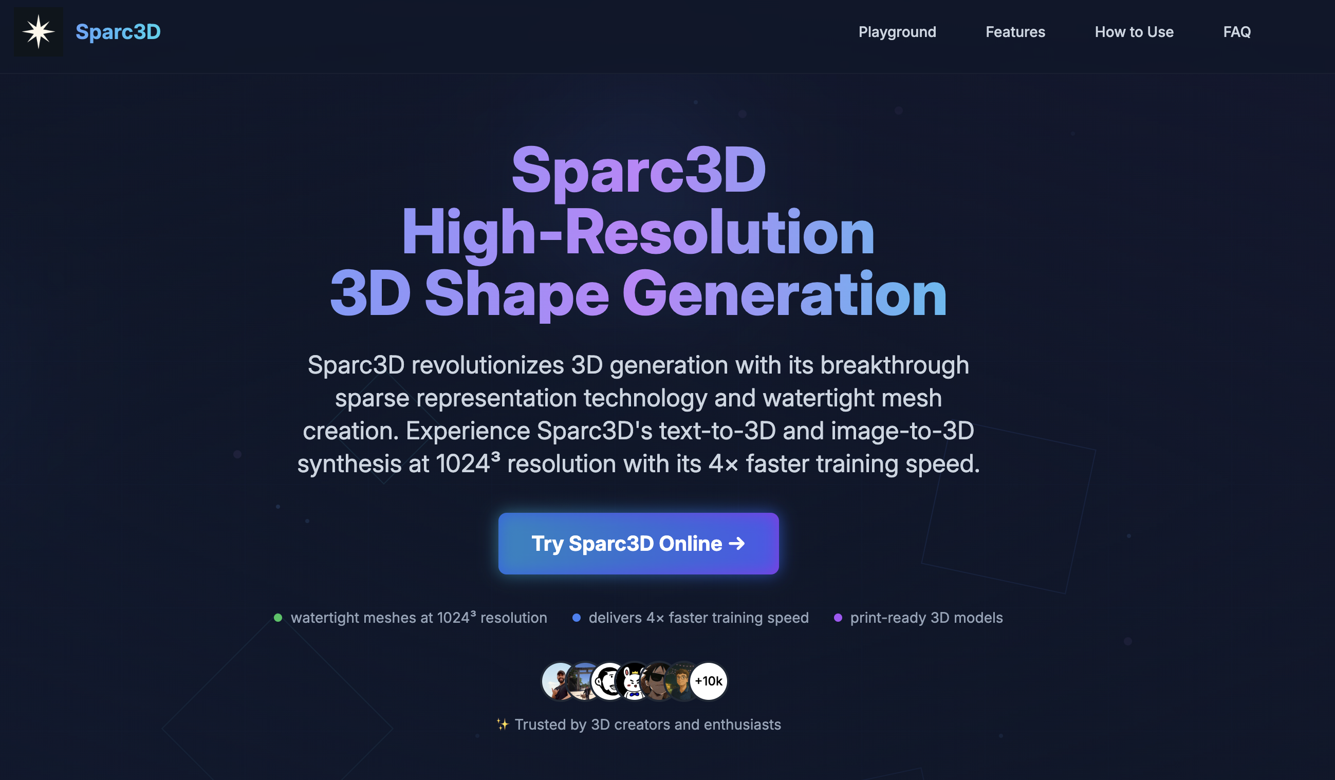 Sparc3D — Revolutionary 3D Generation media 1