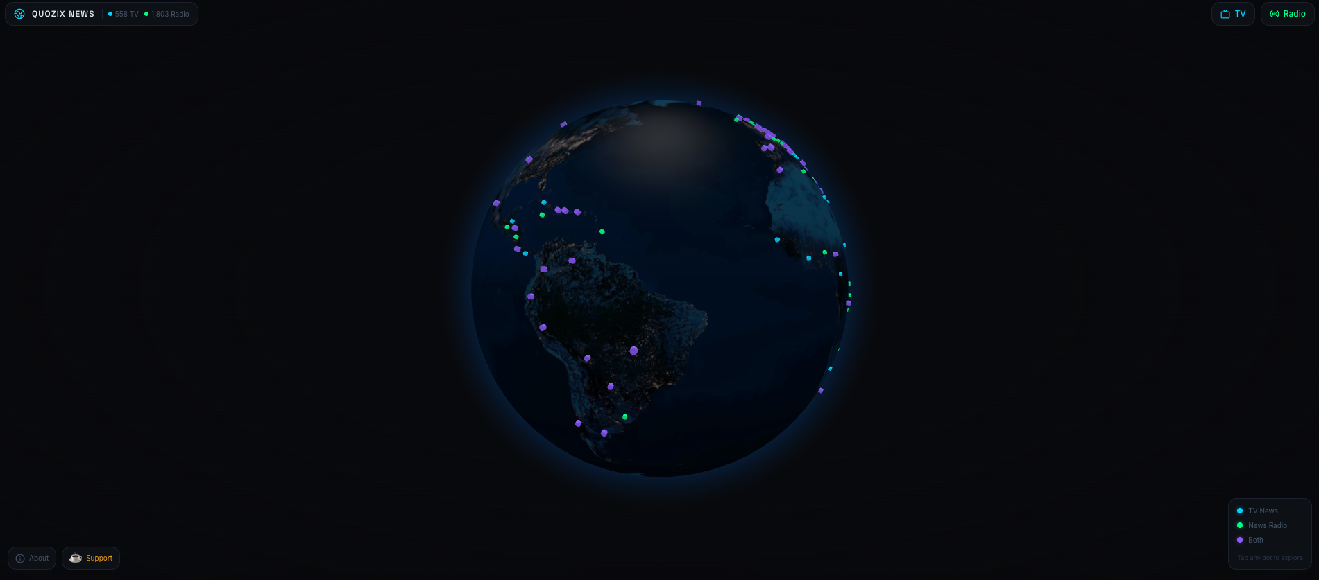 Quozix News — Live World News TV & Radio gallery image