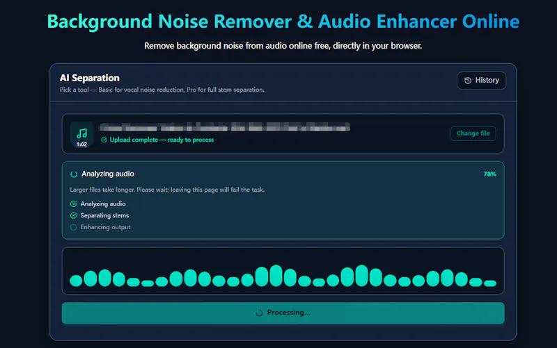 DeVoice: AI Transcription&Audio Enhancer screenshot 2