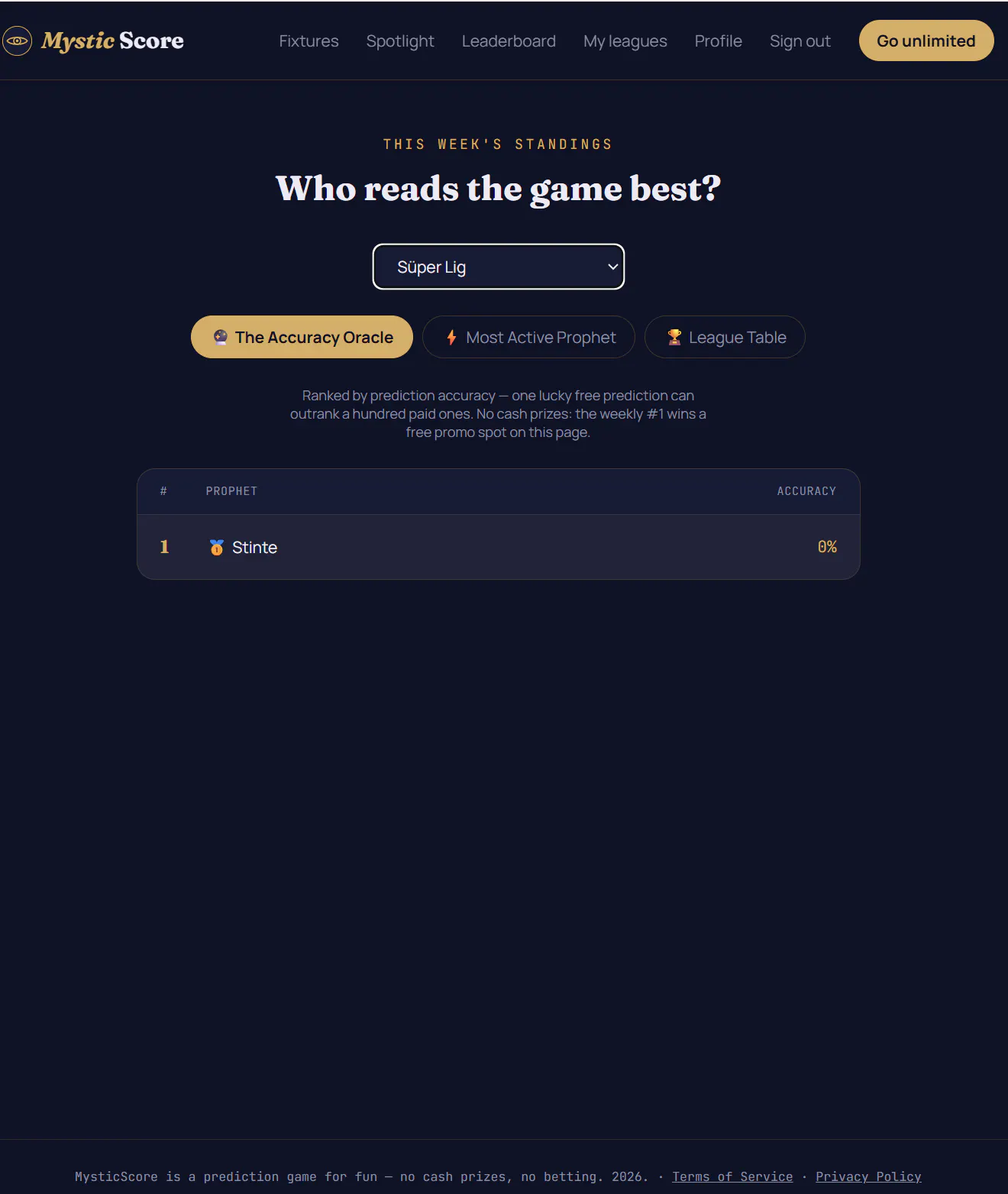 MysticScore — Predict the score gallery image
