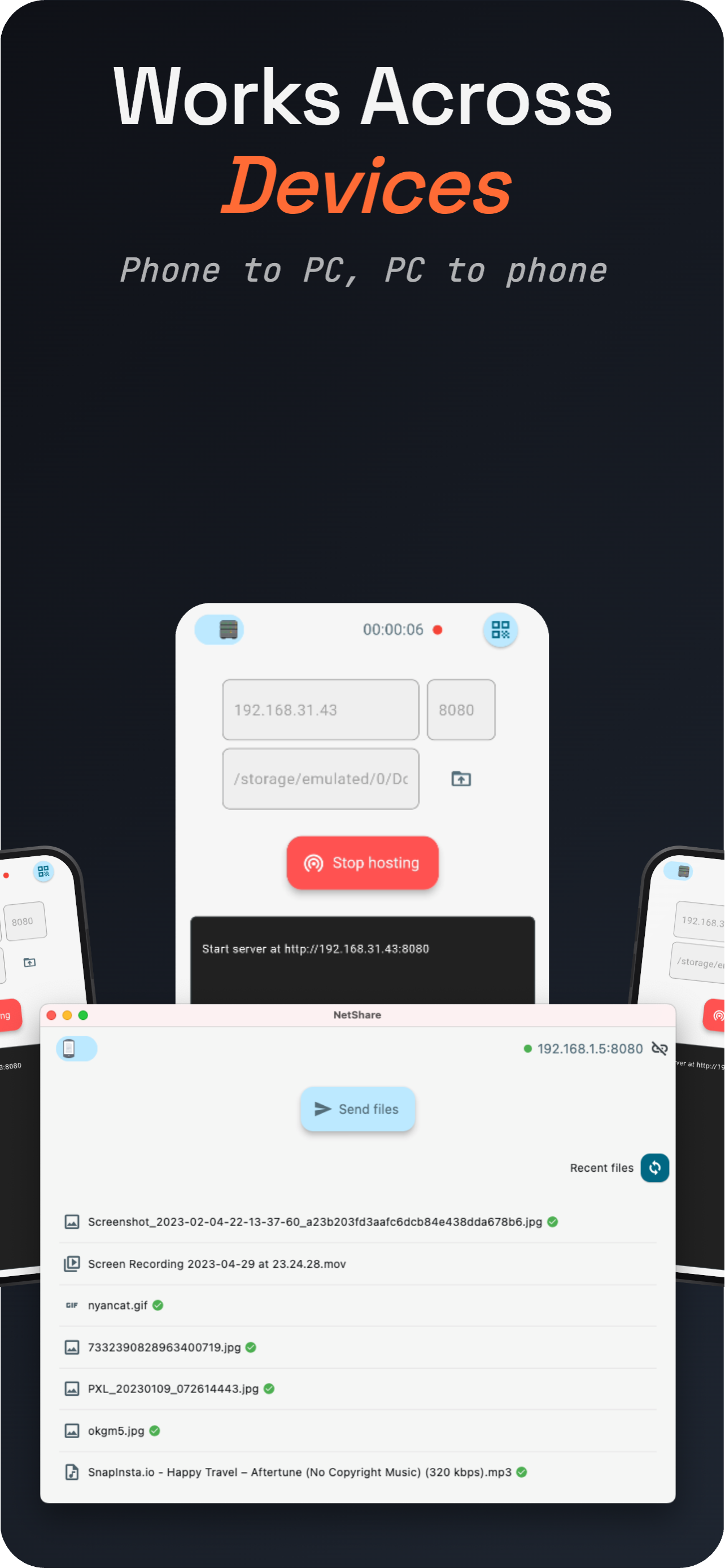 NetShare-share file in local gallery image