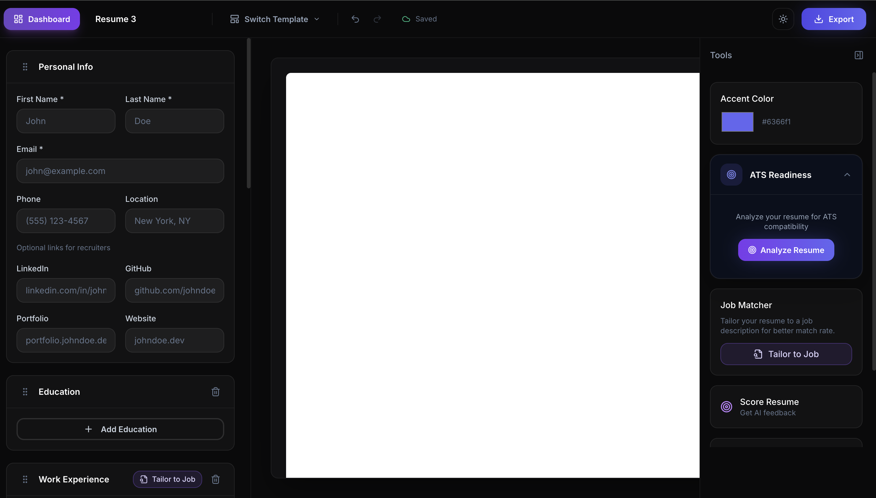 OptimaCV gallery image