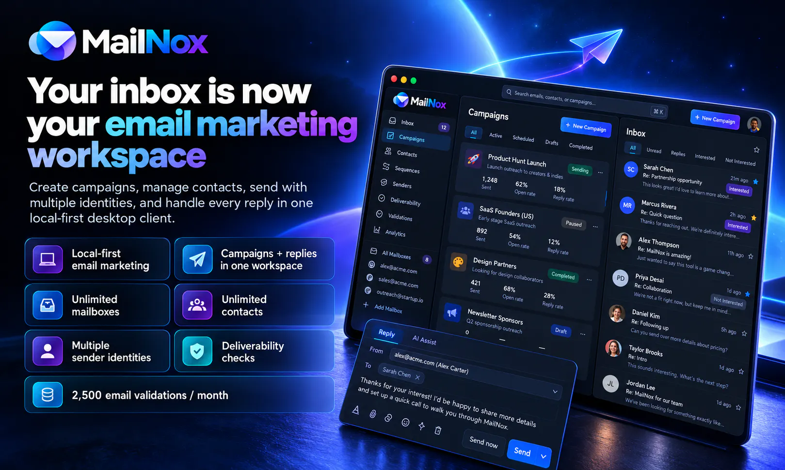 MailNox - Cold Email Desktop App gallery image
