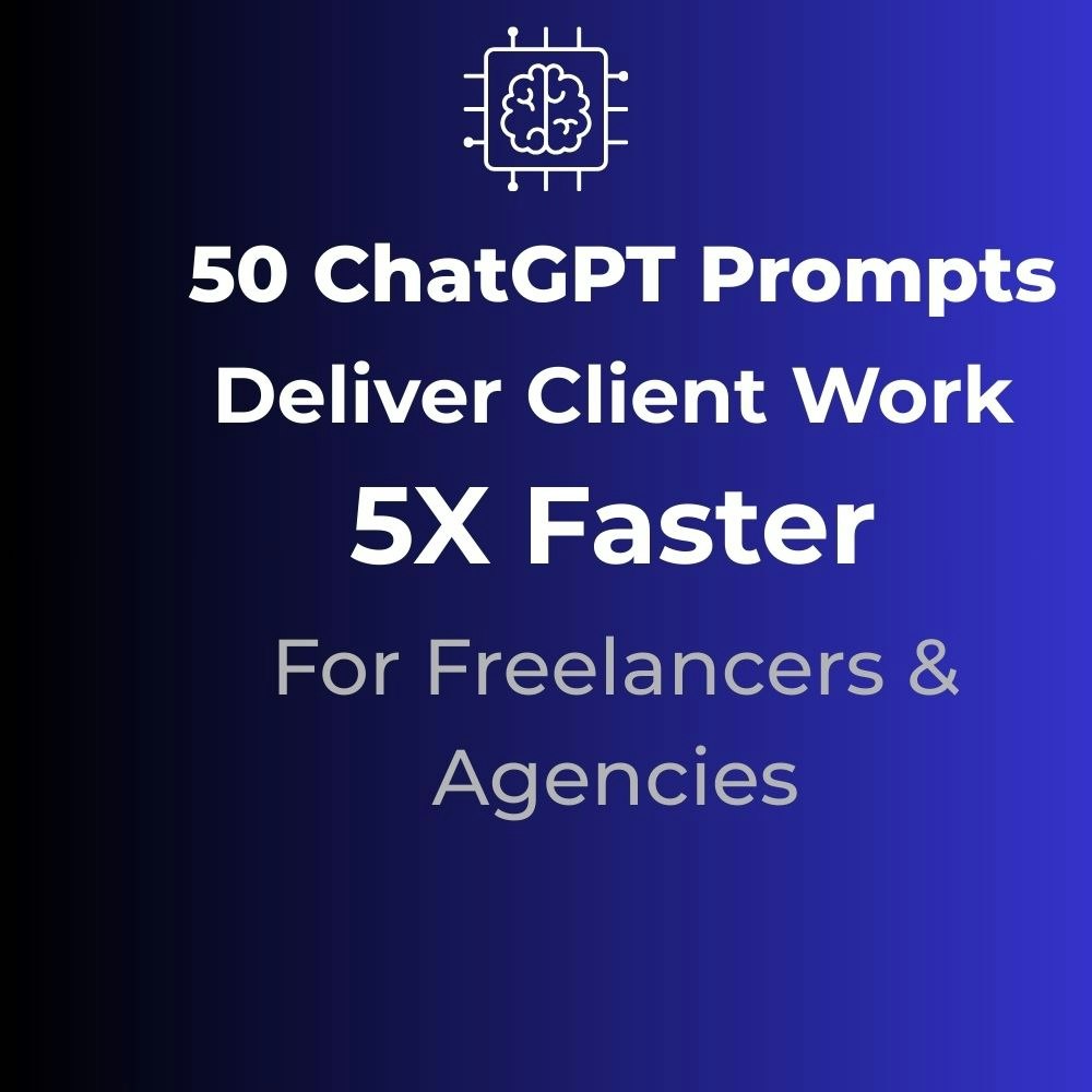 50 ChatGPT Prompts for Freelancers logo