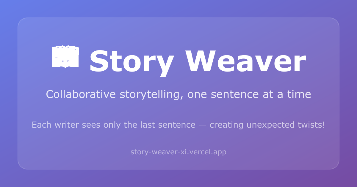 Story Weaver- Collaborative Storytelling gallery image