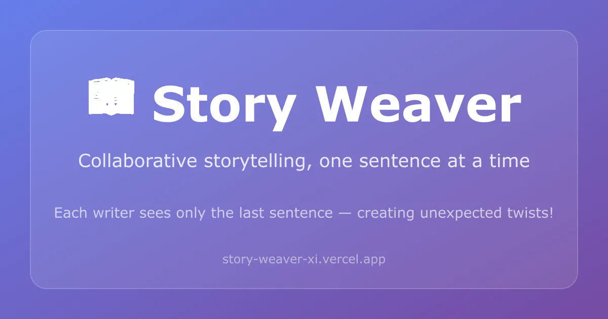 Story Weaver- Collaborative Storytelling product banner