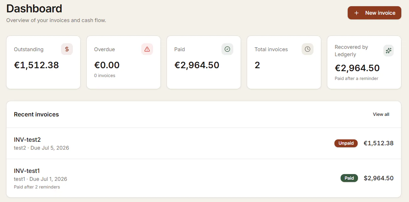 Ledgerly — Invoice Tracking gallery image