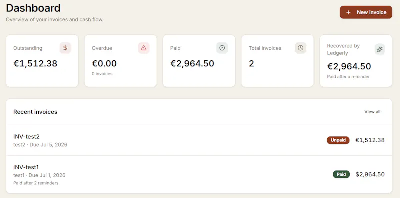 Ledgerly — Invoice Tracking screenshot 2