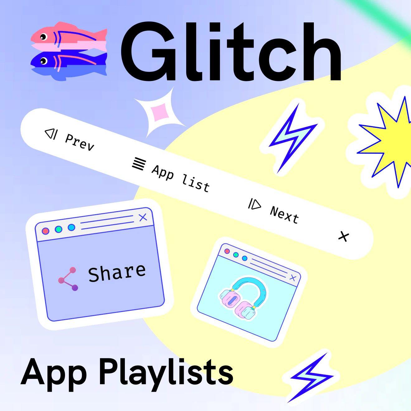 App Playlists on Glitch