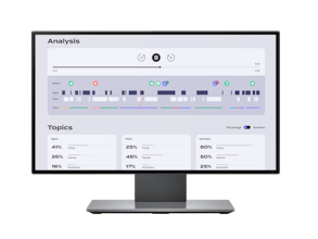 Une interface futuriste avec des algorithmes d&rsquo;IA, représentant la technologie pilotée par l&rsquo;IA de l&rsquo;outil de gestion et de coaching de PitchPatterns.