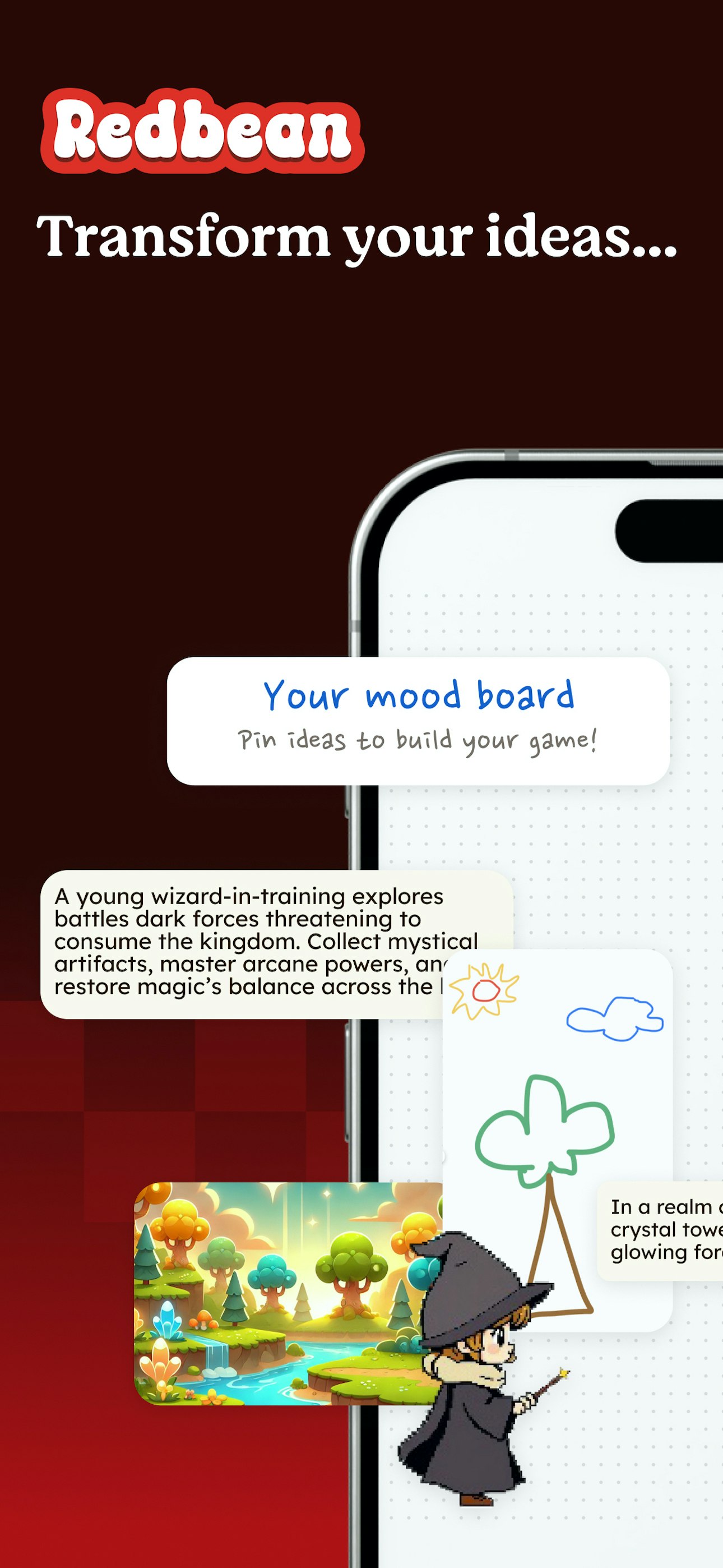 Redbean AI - เปลี่ยนความคิดของคุณให้เป็นเกมที่เล่นได้ - ไม่จำเป็นต้องใช้รหัส! media 7