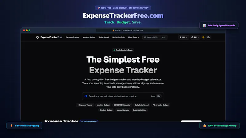 ExpenseTrackerFree screenshot 1