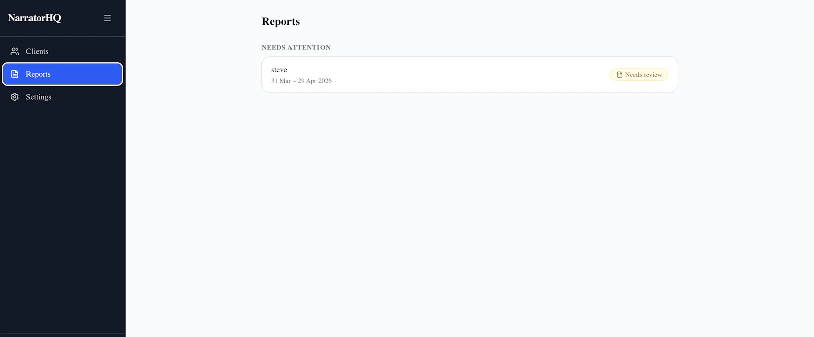 NarratorHQ screenshot 2