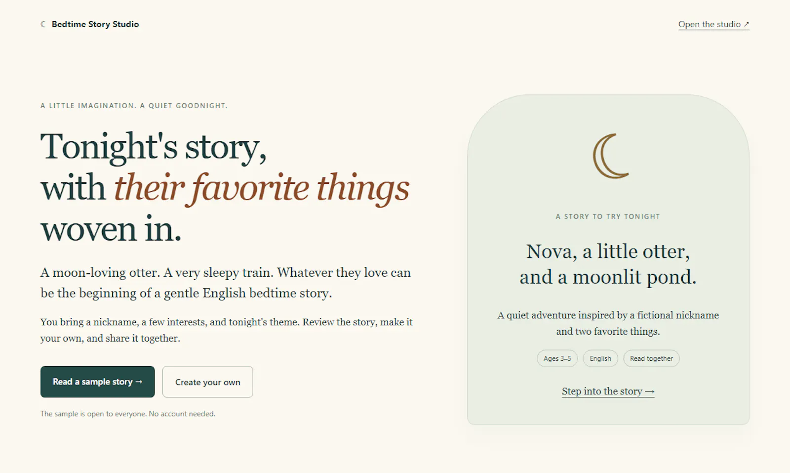 Bedtime Story Studio screenshot 1