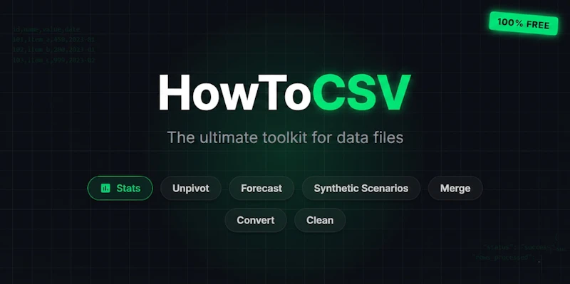 HowToCSV screenshot 1