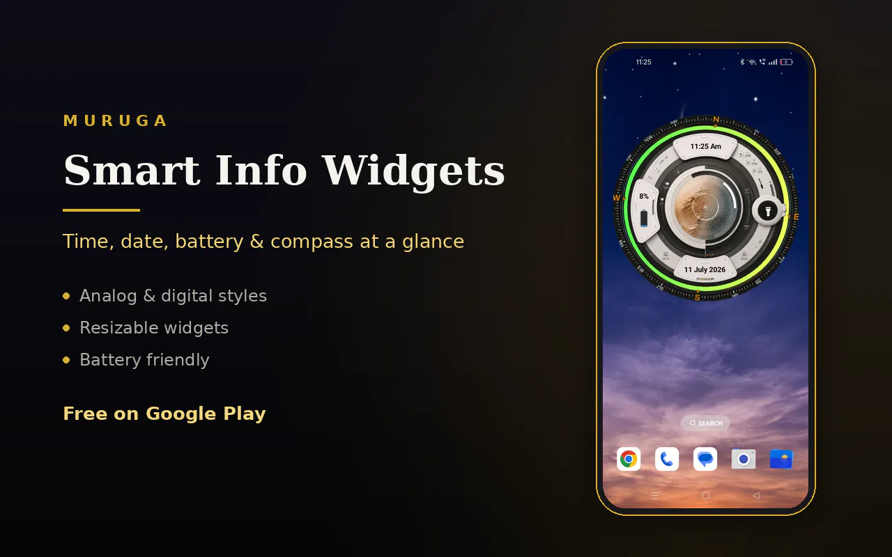 MURUGA Clock Widget gallery image