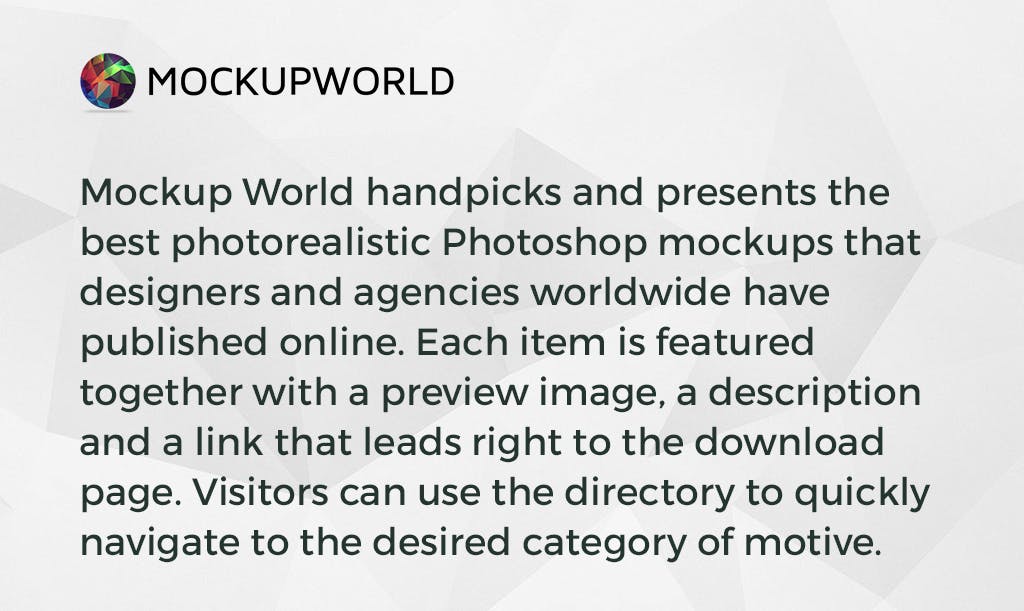 Mockup World media 1