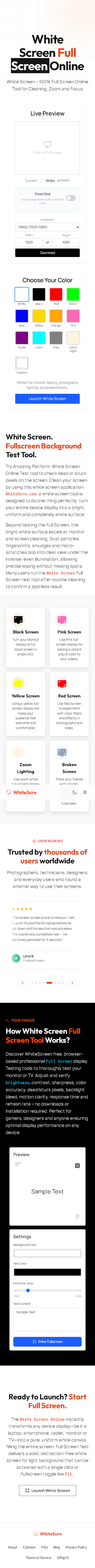 WhiteScreen gallery image