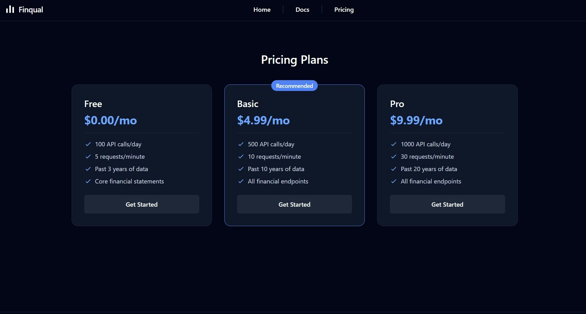 Finqual - Screenshot 3 showing product features and functionality