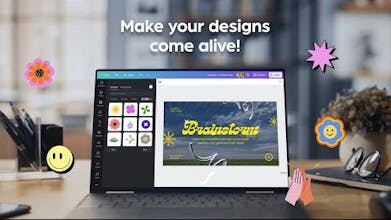 Логотип LottieFiles для Canva, демонстрирующий динамическую интеграцию дизайна.