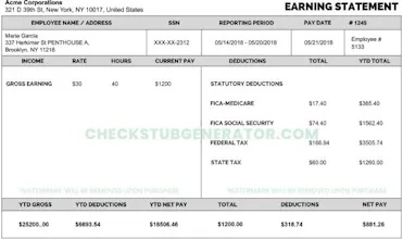 Check Stub Generator gallery image