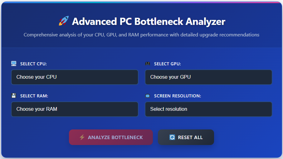 PCbottleneckCalculator