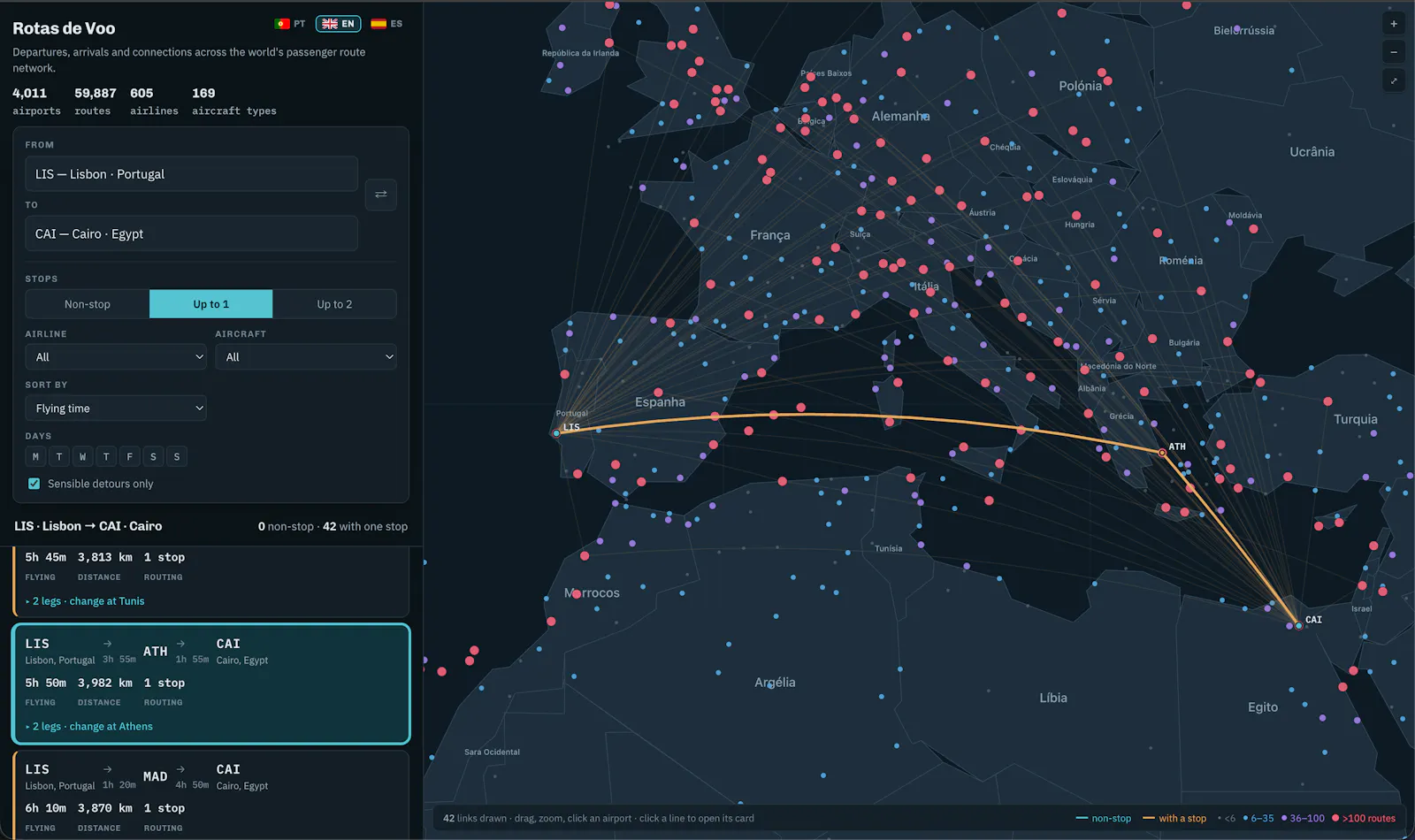 Flight Routes screenshot 2