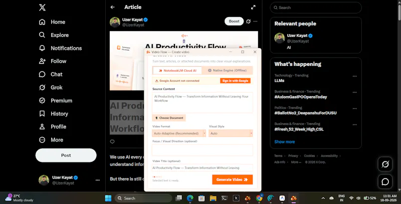 AI Productivity Flow screenshot 2