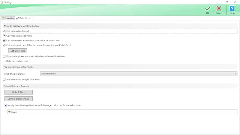Date Picker for Excel screenshot 4